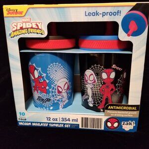 Zak! Disney Marvel Spidey Amazing Friends - Vacuum Insulated Tumbler Set - 12 oz